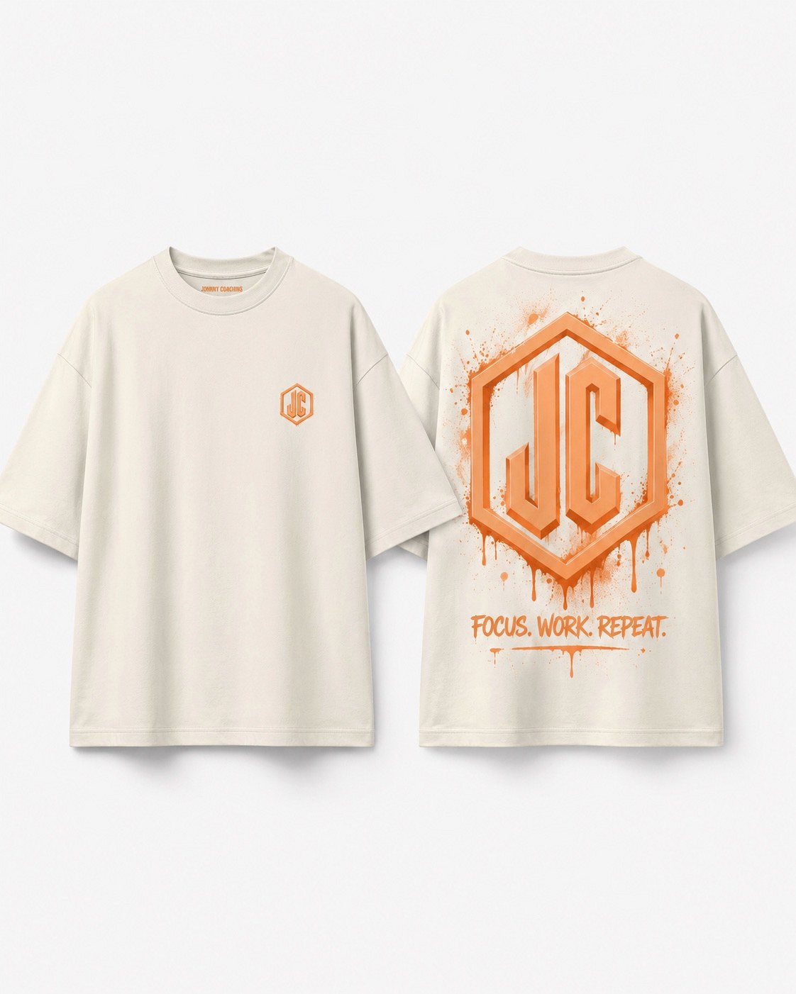 Johnny Coaching cream shirt voor en achter